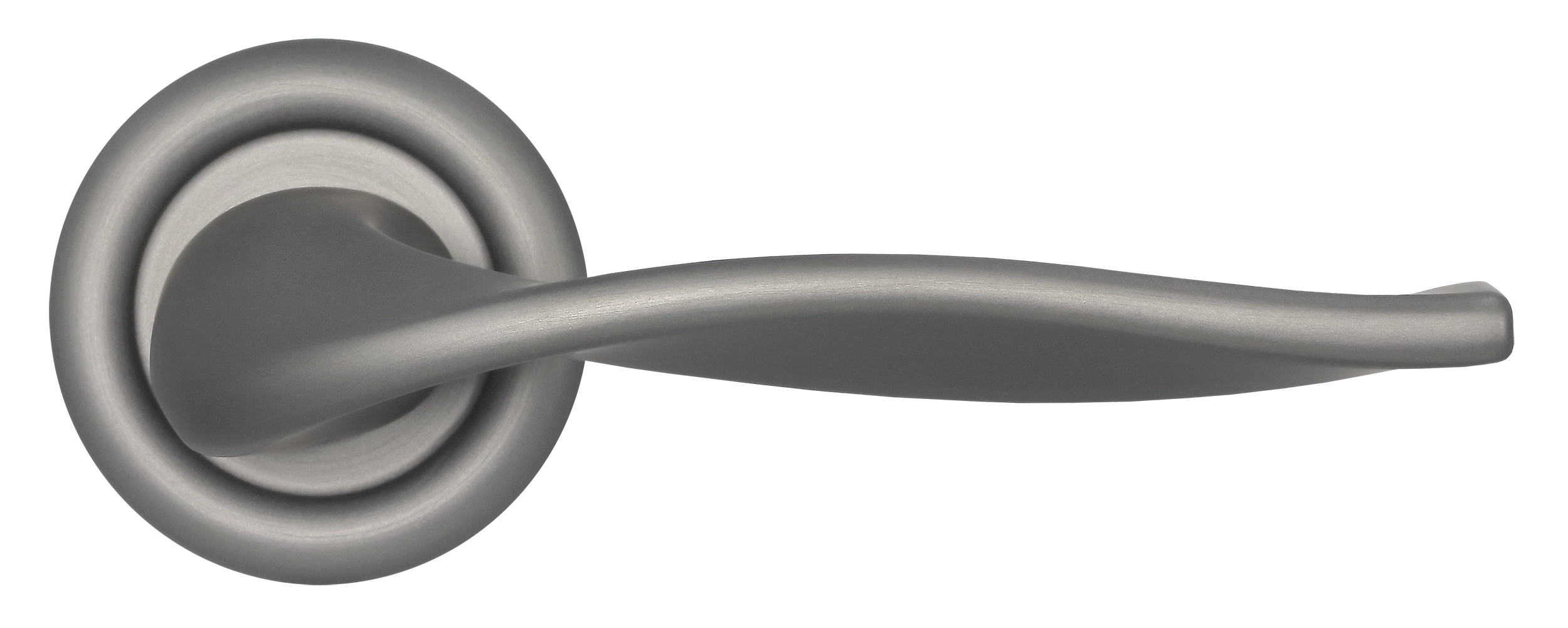 Ручка дверная SKYSCRAPER R7 WF на круглой розетке, цвет Зимняя стужа/Winter Frost фото купить в Туле