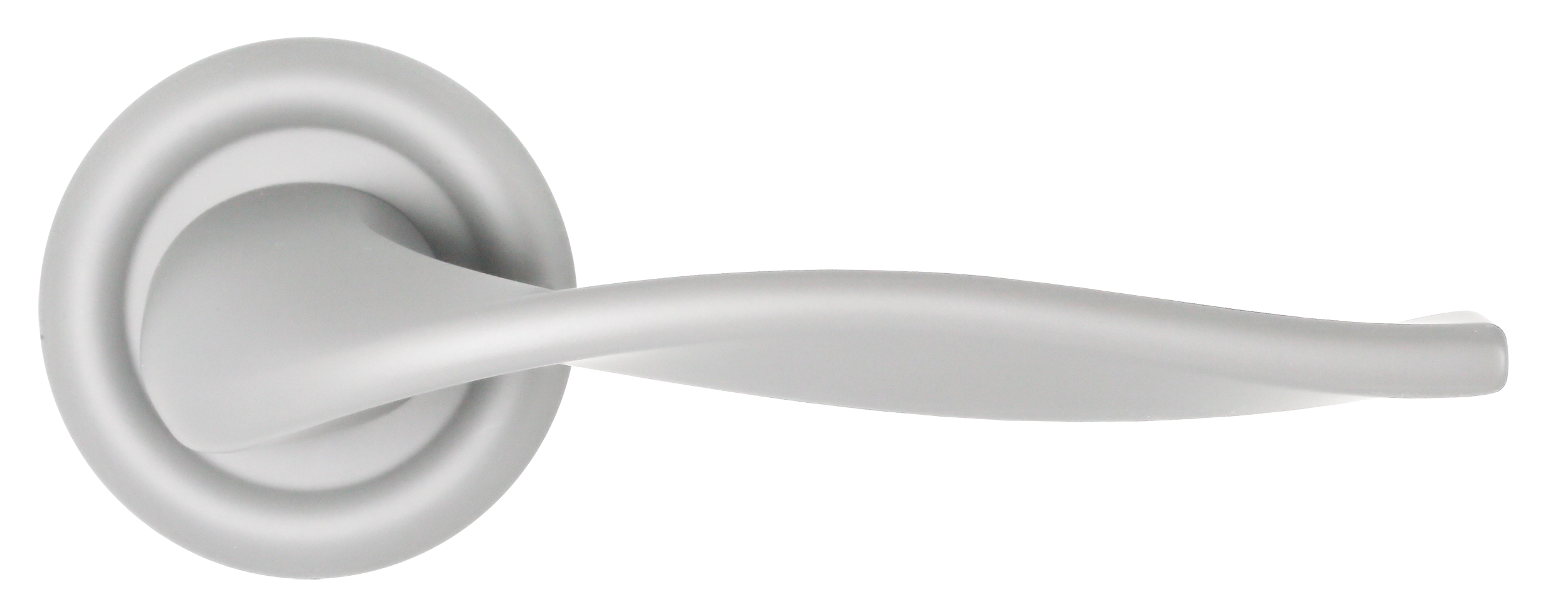 Ручка дверная SKYSCRAPER R7 SSW на круглой розетке, цвет Стокгольмский снегопад/Stockholm Snowfall фото купить в Туле