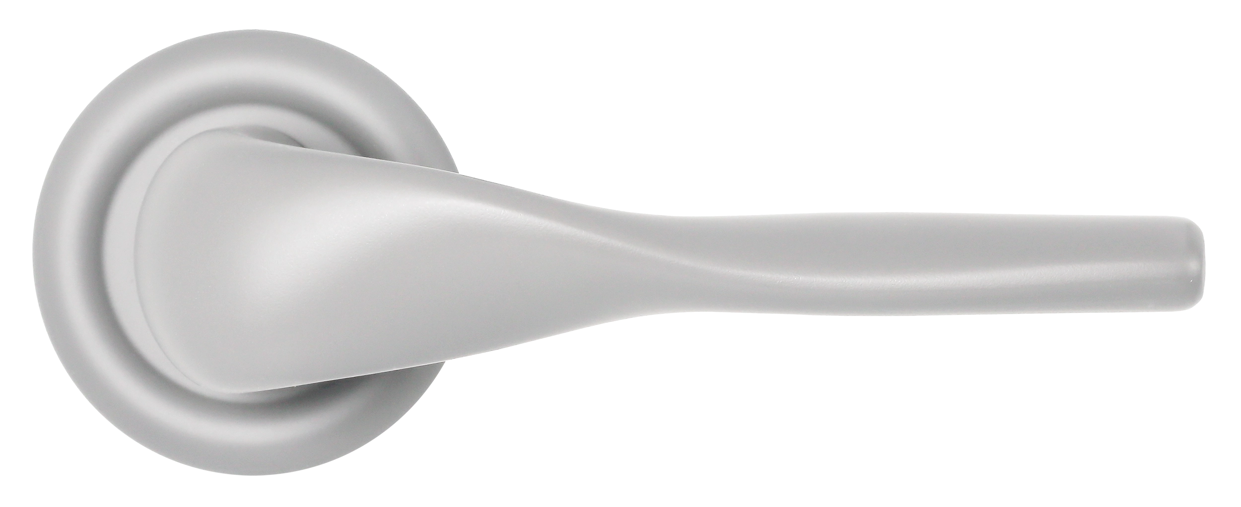 Ручка дверная LVB R7 SSW на круглой розетке, цвет Стокгольмский снегопад/Stockholm Snowfall фото купить в Туле