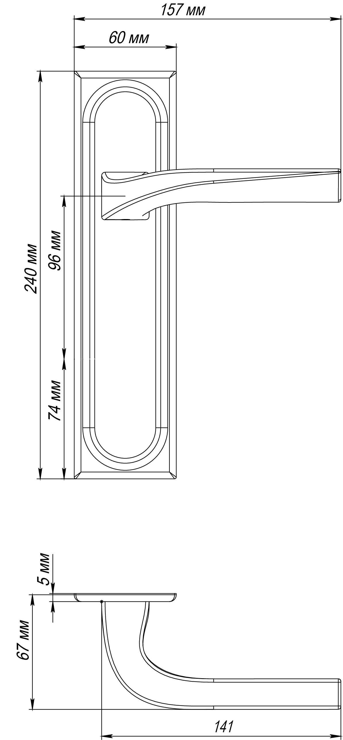 Ручка дверная WD CONCERT HALL PLS WF на планке, цвет Зимняя стужа/Winter Frost фото фурнитура Тула