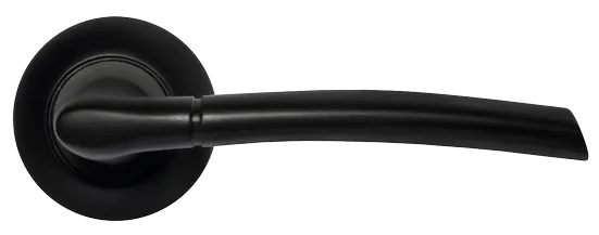 ПИЗА, ручка дверная MH-06 BL, цвет - черный фото купить в Туле