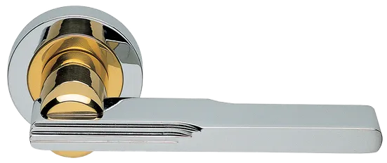 VERONICA R2 COT, ручка дверная, цвет - глянцевый хром/золото фото купить Тула