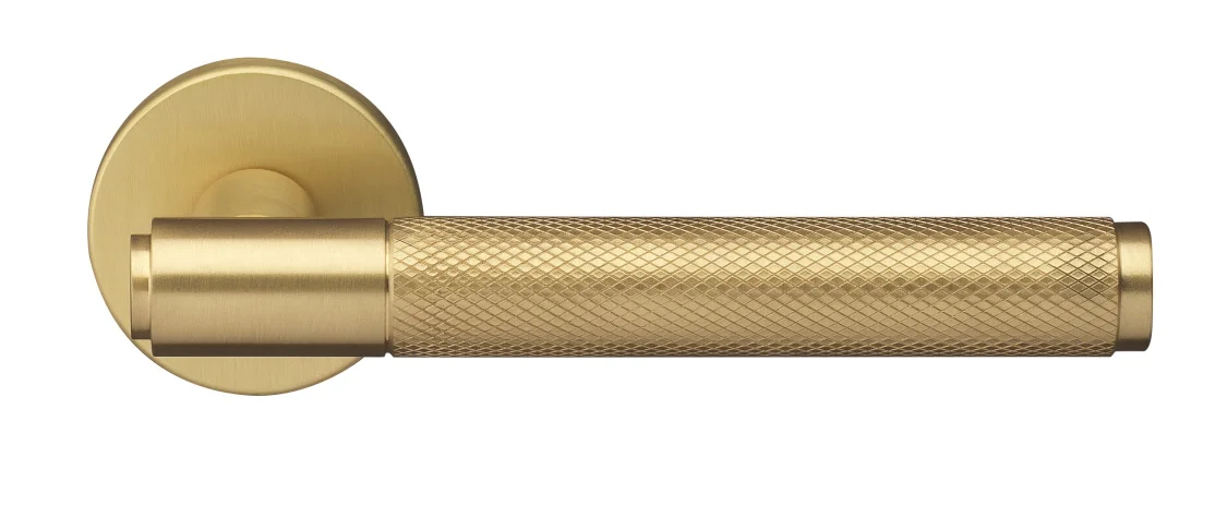 BRIDGE R6 OSA, ручка дверная с усиленной розеткой, цвет -  матовое золото фото купить Тула