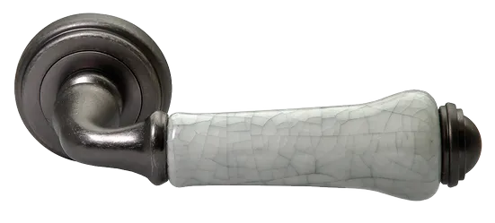 UMBERTO, ручка дверная MH-41-CLASSIC OMS/GR, цвет - старое мат.серебро/серый фото купить Тула