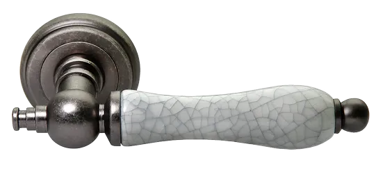 MART, ручка дверная MH-42-CLASSIC OMS/GR, цвет - старое мат.серебро/серый фото купить Тула