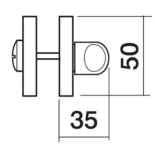 LUX-WC-R3 OBR, завертка сантехническая, цвет - кофе фото купить в Туле