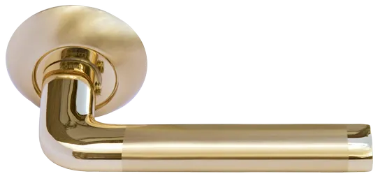 КОЛОННА, ручка дверная MH-03 SG/GP, цвет - мат.золото/золото фото купить Тула