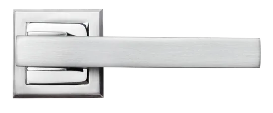 PIQUADRO, ручка дверная MH-37 SC/CP-S, на квадратной накладке, цвет - мат.хром/хром фото купить в Туле