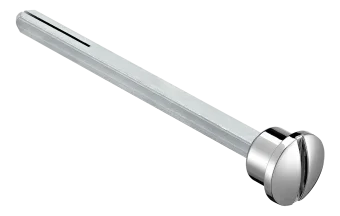 LUX-SPINDLE-WC 110 CRO, четырехгранник 110мм с кнопкой, цвет - хром