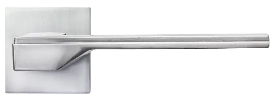 PIERRES, ручка дверная на квадратной накладке MH-49-S6 SC, цвет - матовый хром фото купить в Туле