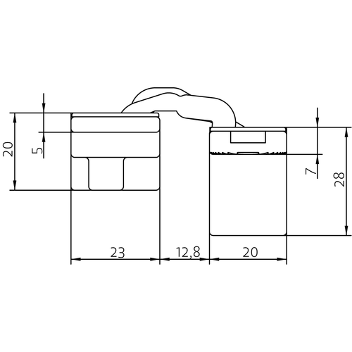 HH-19 B, скрытая петля, цвет - черный фото morelli Тула