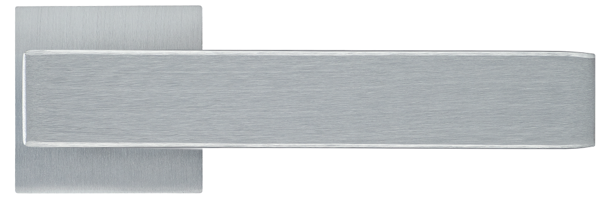 LOT ручка дверная  на квадратной розетке 6 мм, MH-56-S6 SSC, цвет - супер матовый хром в городе Тула фото #2