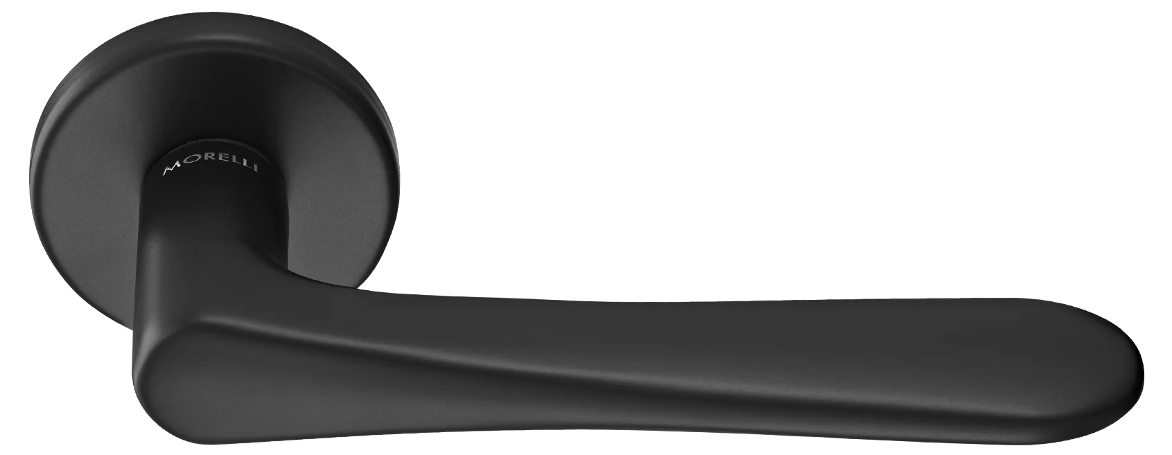 AULA R5 NERO, ручка дверная на розетке 7мм, цвет -  черный фото купить Тула
