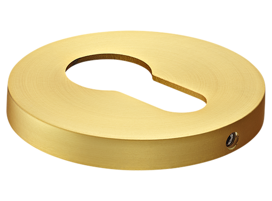 Накладка на ключевой цилиндр, на круглой розетке 6 мм, MH-KH-R6 MSG,  цвет - мат. сатинированное золото фото купить Тула