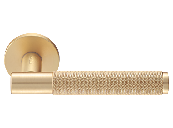 Ручка дверная "AZRIELI" на круглой розетке 6 мм, MH-57-R6T MSG, цвет - мат. сатинированное золото фото купить Тула