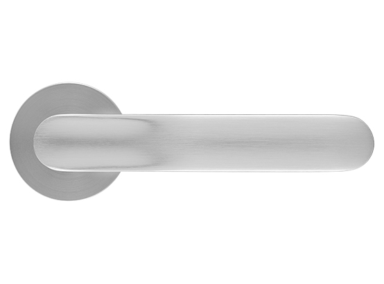 GARAK ручка дверная на круглой розетке 6 мм, MH-59-R6 MSC, цвет - мат. сатинированный хром фото купить в Туле