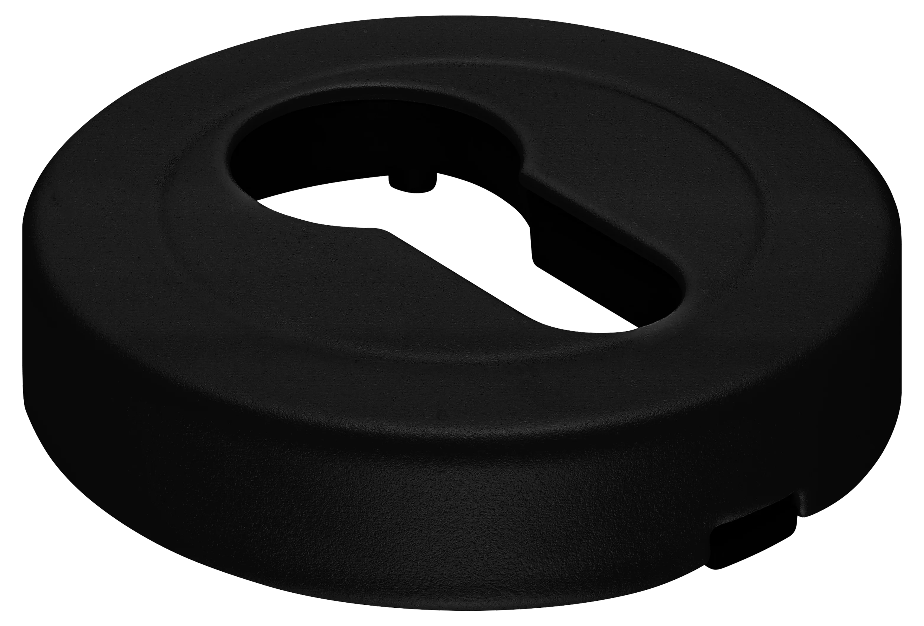 LUX-KH-R2 NERO, накладка на евроцилиндр, цвет - черный фото купить Тула